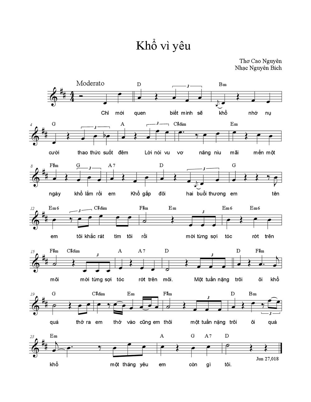 Khổ vì yêu