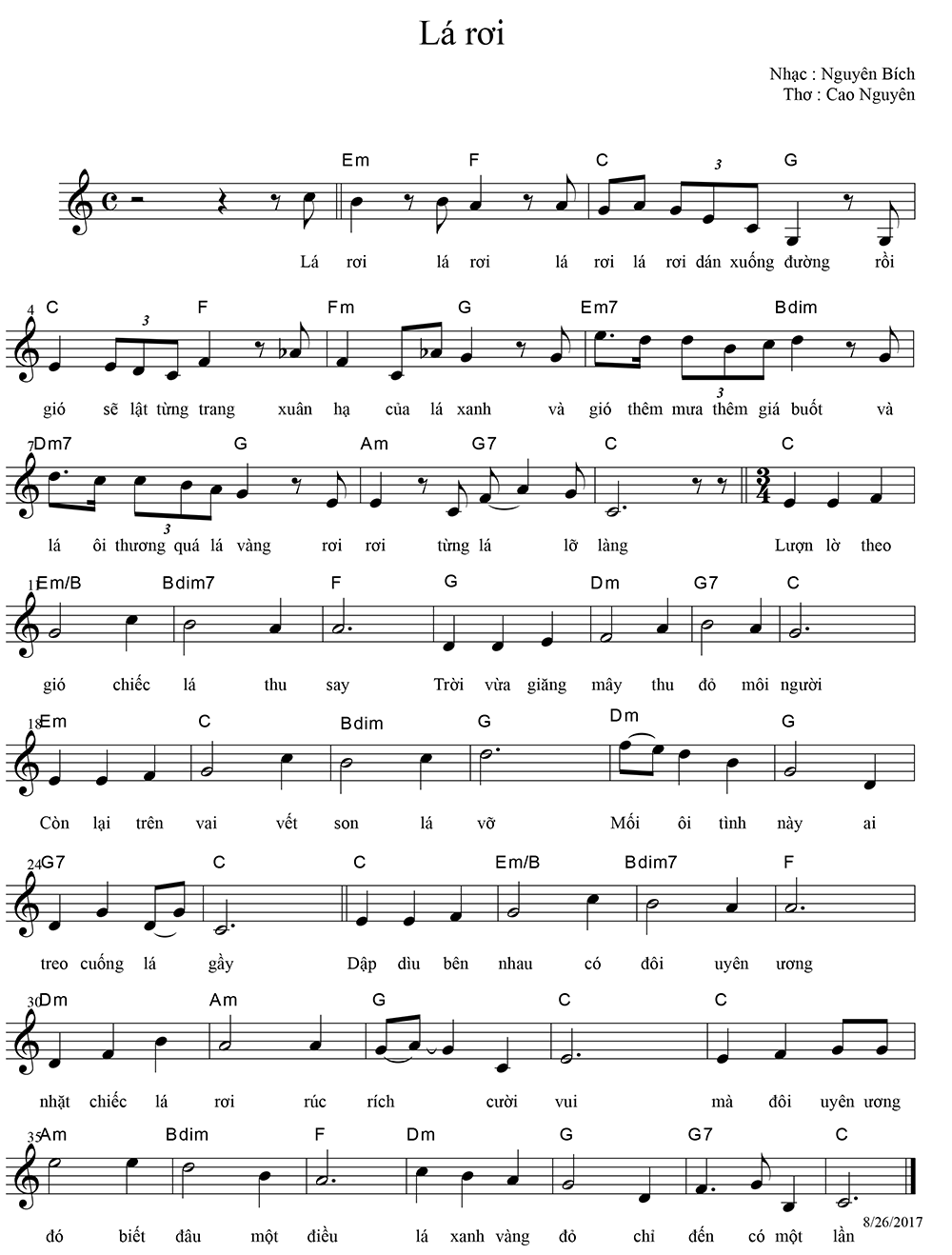Lá rơi