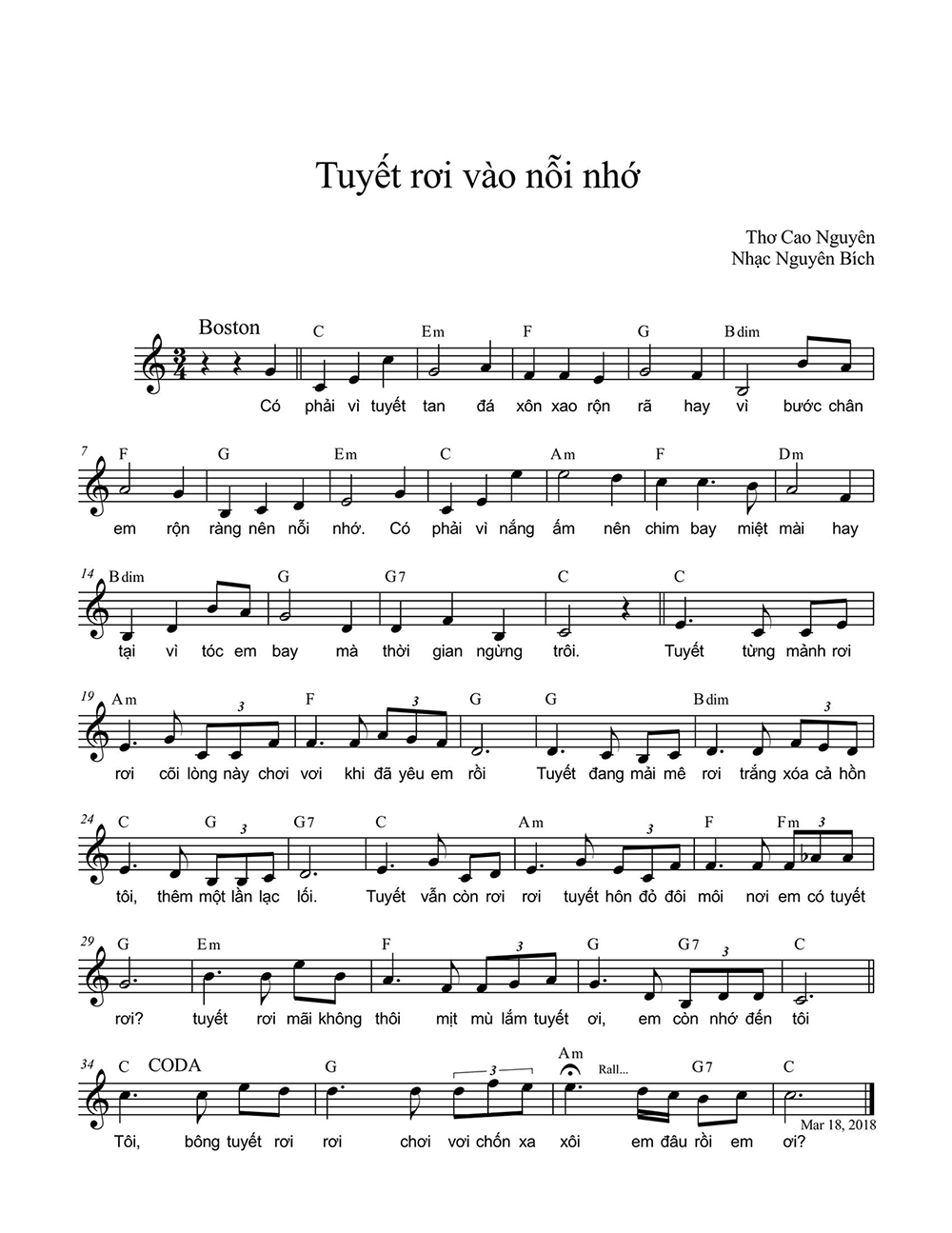 Tuyết rơi vào nỗi nhớ