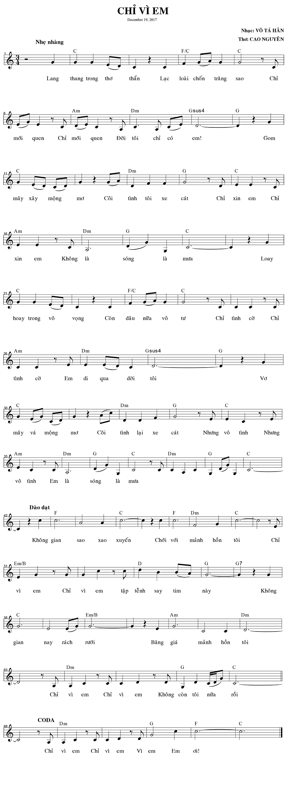 Chỉ vì em
